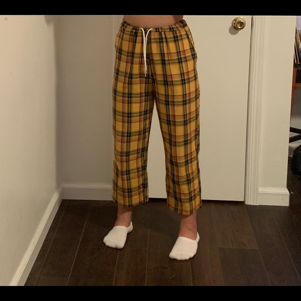 Yellow Plaid Pants